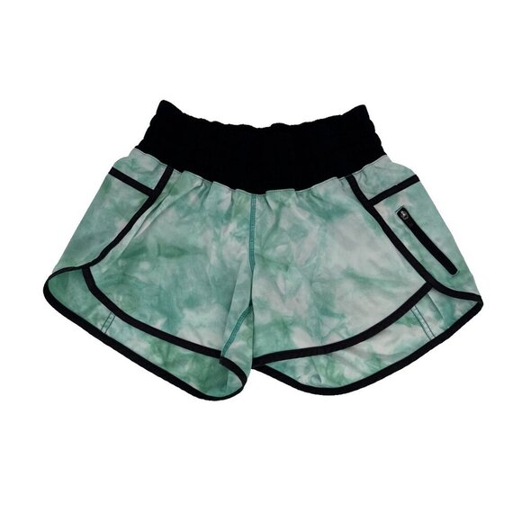 Lululemon Tracker Shorts II Spray Dye/Blue Tropics Pattern size‎ 6, W71B9S - Picture 2 of 9